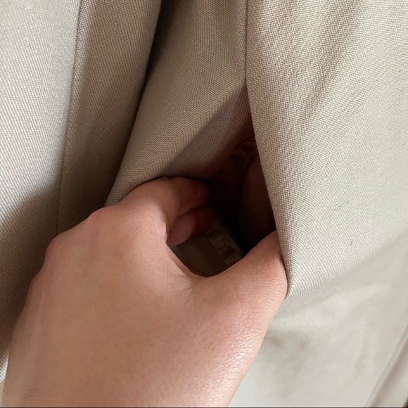 VINTAGE Long Wool Coat with Fur Collar - Picture 7 of 10